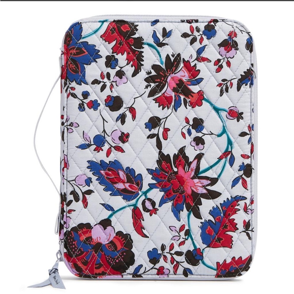 Vera Bradley Cotton Tablet Organizer in the Vineyard Floral Pattern